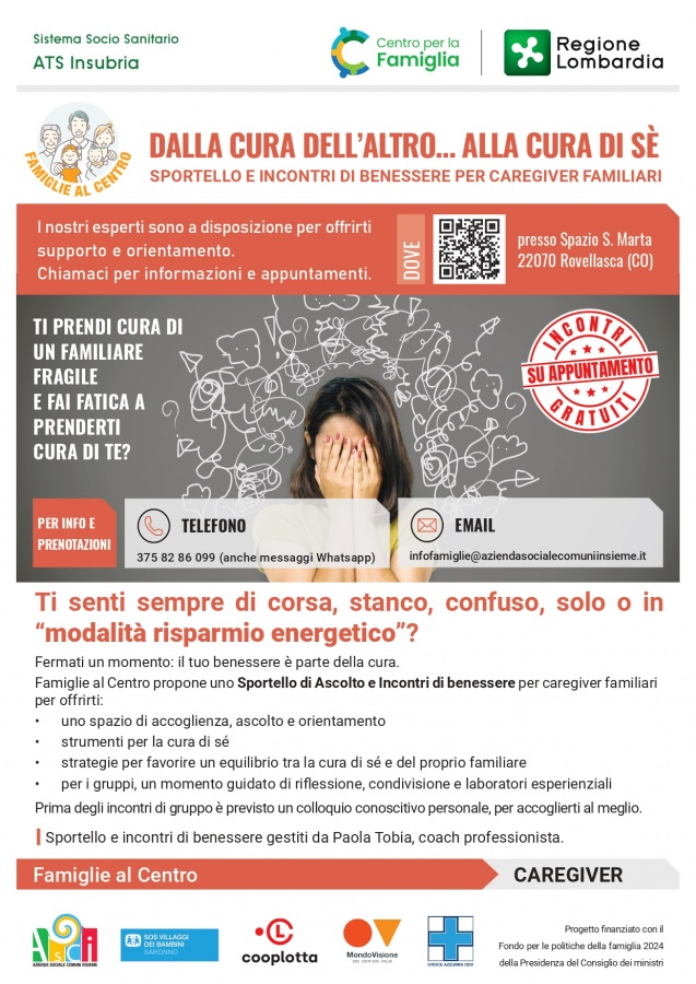 CAREGIVER...ABBI CURA DI TE